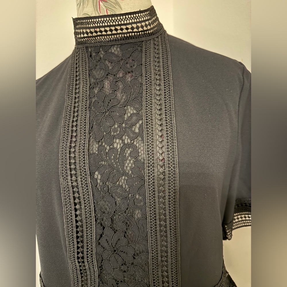 Zara Elegant Black Lace Fabric